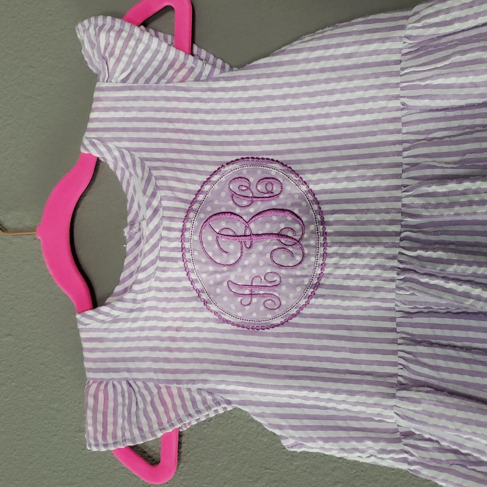 aBc Seersucker Monogram Sundress - Picture 2 of 9